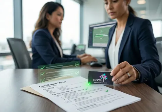 Proceso de investigación y verificación de currículum vitae - auditoría de datos para contratación segura